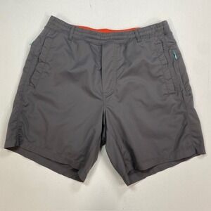 Birddogs Boom Classic Gray Athletic Shorts Orange Liner Mens Medium 7 Inseam